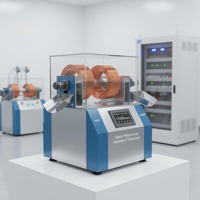 Koperen spoel materiaal magnetische scheidingsmachine die stabiele prestaties garandeert Achtergrond Magnetische intensiteit 10000-15000 Gauss Ontworpen voor scheiding