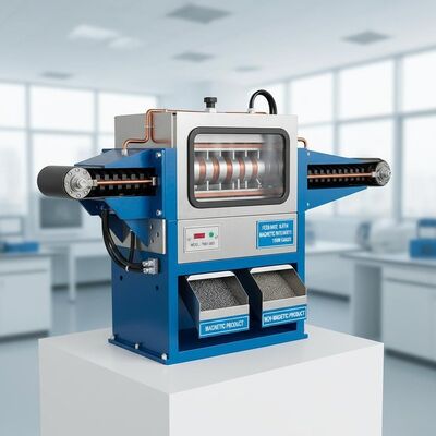 Hoge verwerkingscapaciteit Permanente Magneet Separator met invoergrootte 0,1-3 mm Duurzame Magnetische Scheidingsmachine