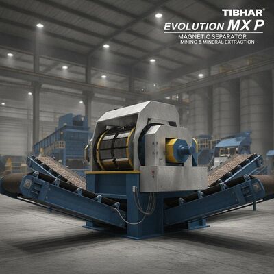 Magnetische scheidingsteken tibhar evolution mx p-apparatuur voor mijnbouwscheiding en mineraalextractie in industriële activiteiten