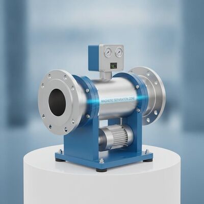 100 mm buisgrootte Magnetische scheidingstoestellen met permanente magneet of elektromagnet en trillingsfrequentie 70 rmin voor prestaties