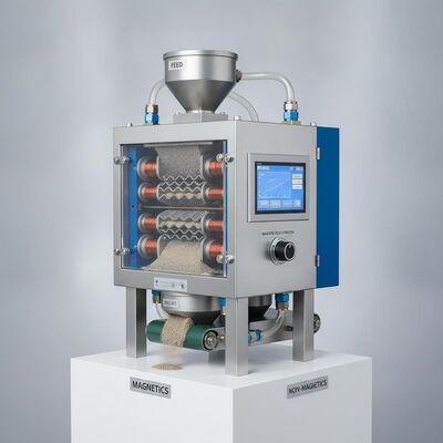 Eenvoudig onderhoud Magnetische scheider met hoge gradiënt voor scheiding van zwakmagnetische mineralen en fijne deeltjes Magnetische veldsterkte 000 Gauss