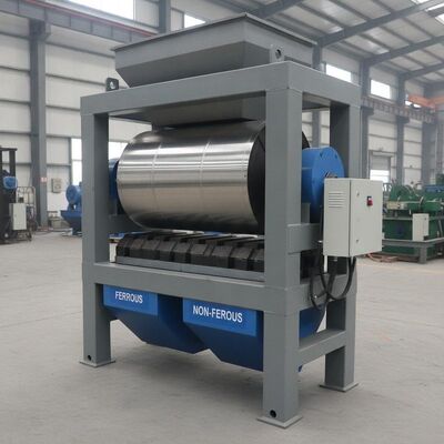 Magnetische trommeldiameter 500 tot 2000 mm Droge magnetische scheider geschikt mechanische of handmatige installatiemethode voor industriële toepassingen