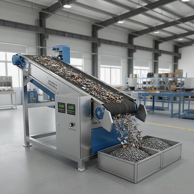 Scheiding van ferro-metalen van niet-metalen materialen Elektromagnetische separator met een magnetische veldsterkte van 0,5 tot 1,5 Tesla voor sortering