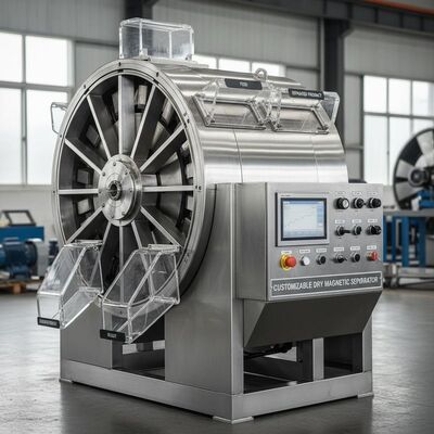 Aanpasbaar cirkelvormig model van een droge magnetische scheider dat consistent scheidsresultaten biedt in verschillende industriële sectoren