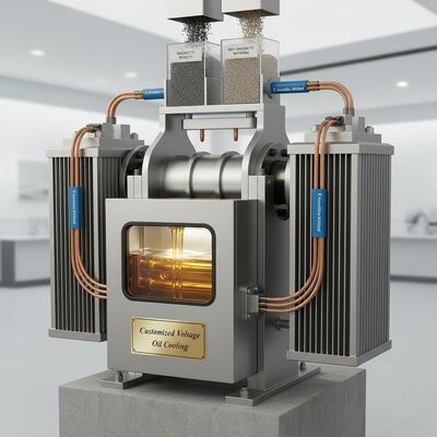 Op maat gemaakte spannings-elektromagnetische scheider ontworpen met olieverkoeling en E-isolatiemethode die magnetische scheidsresultaten oplevert