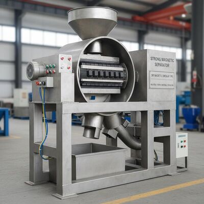 Sterke Magnetische Magneet Scheider Droge Magneet Scheider Circulair Type Geschikt voor Scheiding van Ferro Materialen in Industrie
