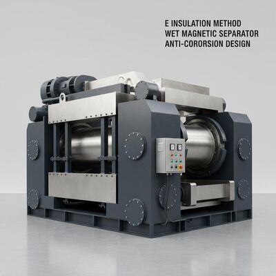 E Isolatie methode Natte magnetische scheider van roestvrij staal of koolstofstaal met een corrosiebestrijdende coating, ontworpen voor scheiding