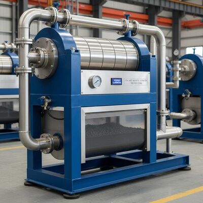 Kolen toepasbare natte magneetseparator met een magnetische veldsterkte van 10000 Gauss en nul lekkage voor verwerking