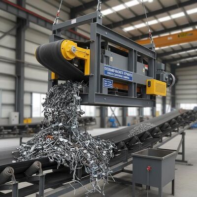 Overband Permanente Magneet Separator Magnetische Scheiding Van Ferro Verontreinigingen Nominale Stroom Modelafhankelijk Metaalverwijderingsapparatuur