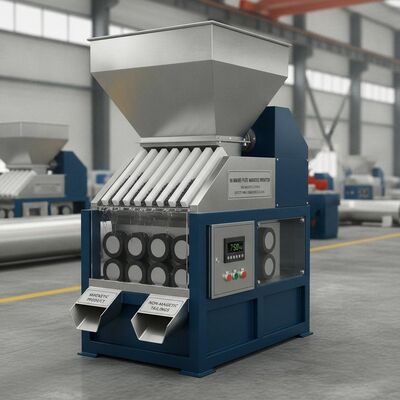 100-800 KGH natte plaat magnetische scheider die een hoge magnetische sterkte biedt en effectieve oplossingen voor minerale scheiding garandeert