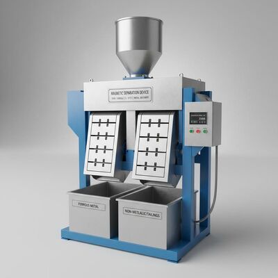 Magnetische achtergrondintensiteit 10000-15000Gauss Magnetische scheidingstoestel met een capaciteit van 5-10T H geschikt voor metaalherwinning