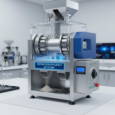 Separatie-efficiëntie tot 99 procent Droge magnetische separator met een sterke magnetische veldintensiteit voor prestaties