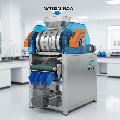 Aanpasbare droge magnetische scheider, uitgerust met een sterke magnetische veldintensiteit, die de magnetische scheiding en materiaalbehandeling verzekert