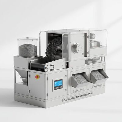 Aanpasbare droge magnetische separator met laag onderhoud en een scheidingsefficiëntie tot 99 procent, perfect voor materiaal scheiding