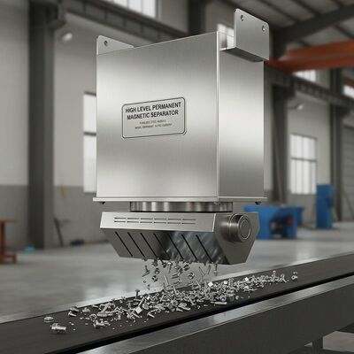 Hoogwaardige permanente magneetseparator met roestvrijstalen behuizing en nominale stroom afhankelijk van het model, ideaal voor industrieel gebruik