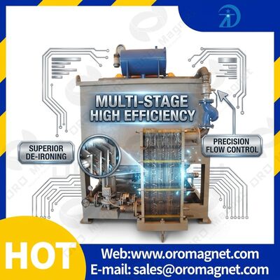 150 kg Magnetische scheidingstoestellen Capaciteit 1-10 ton per uur Installatie Technische begeleiding Ter ondersteuning van het herstel van materiaal