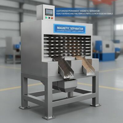 Magnetische scheider Persoonlijke permanente magnetische scheider Ideaal voor het verwijderen van fijne ijzeren deeltjes uit bulkmaterialen