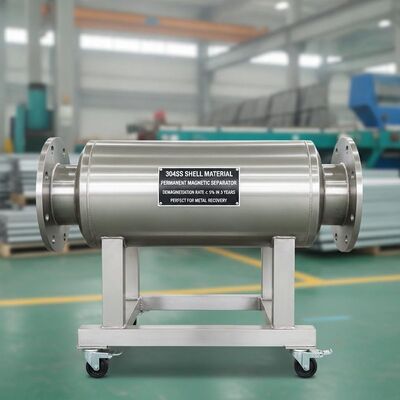 304SS Shell Material Permanent Magnetic Separator Zorgt voor Demagnetisatie Rate van niet meer dan 5 procent in 3 jaar Perfect voor metaalherwinning
